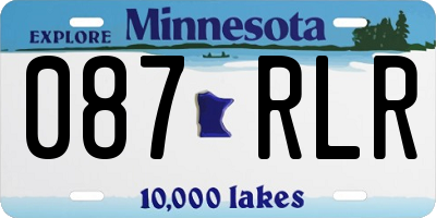 MN license plate 087RLR