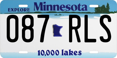 MN license plate 087RLS