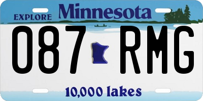 MN license plate 087RMG