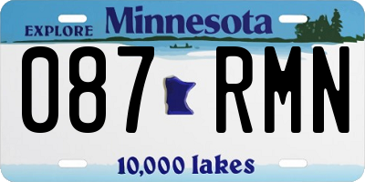 MN license plate 087RMN