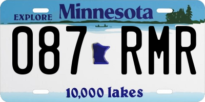 MN license plate 087RMR