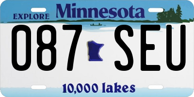 MN license plate 087SEU