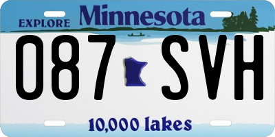 MN license plate 087SVH