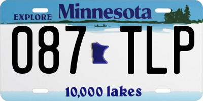 MN license plate 087TLP