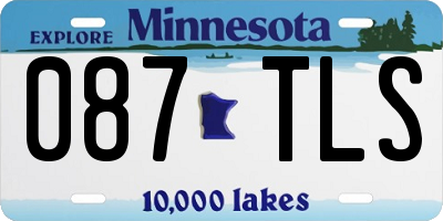 MN license plate 087TLS