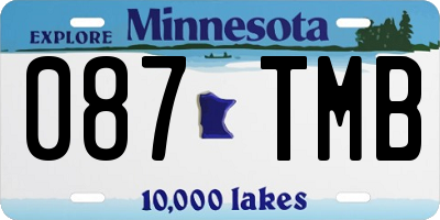 MN license plate 087TMB