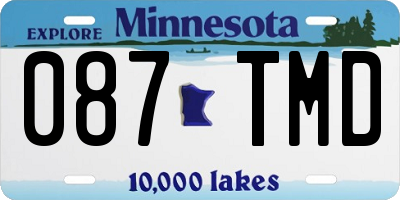 MN license plate 087TMD