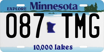MN license plate 087TMG