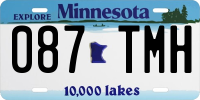 MN license plate 087TMH