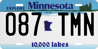 MN license plate 087TMN