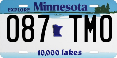 MN license plate 087TMO