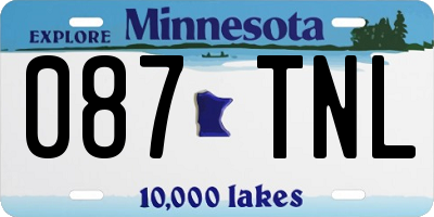 MN license plate 087TNL