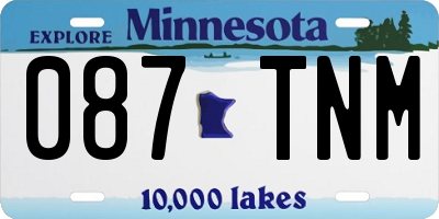 MN license plate 087TNM
