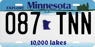 MN license plate 087TNN