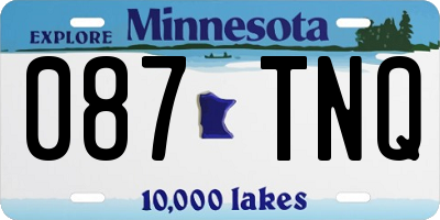 MN license plate 087TNQ