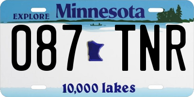 MN license plate 087TNR