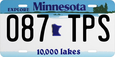 MN license plate 087TPS