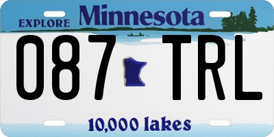 MN license plate 087TRL