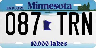 MN license plate 087TRN