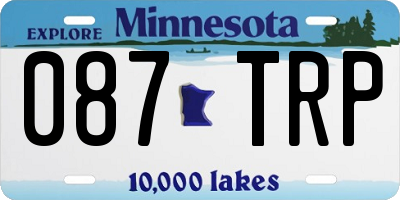 MN license plate 087TRP