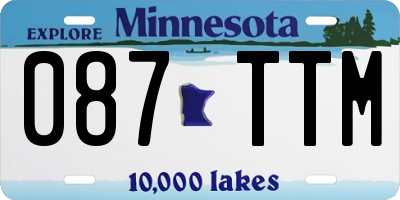 MN license plate 087TTM