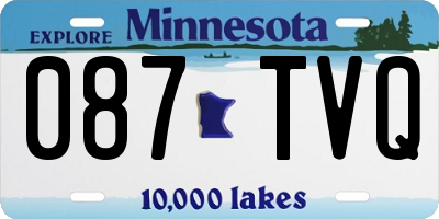 MN license plate 087TVQ