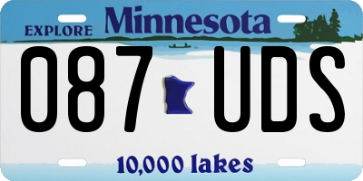 MN license plate 087UDS