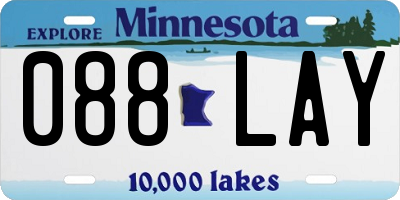 MN license plate 088LAY