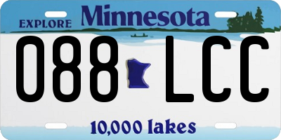 MN license plate 088LCC