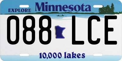 MN license plate 088LCE