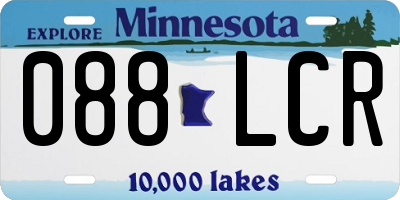 MN license plate 088LCR