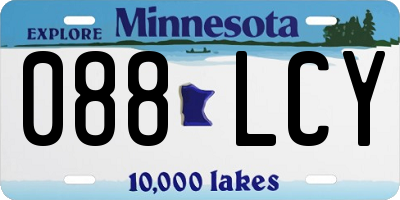 MN license plate 088LCY