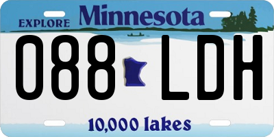 MN license plate 088LDH