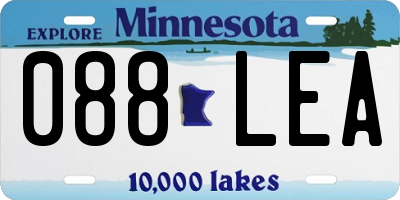 MN license plate 088LEA
