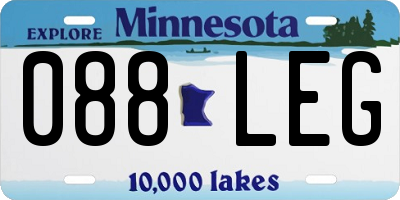 MN license plate 088LEG
