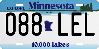 MN license plate 088LEL