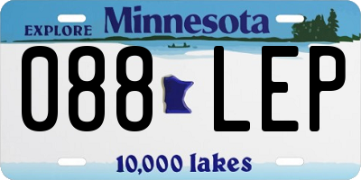 MN license plate 088LEP