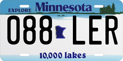 MN license plate 088LER