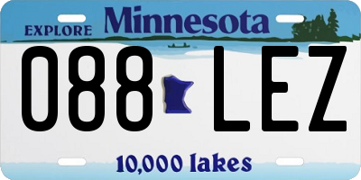 MN license plate 088LEZ
