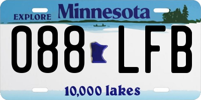 MN license plate 088LFB