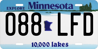 MN license plate 088LFD