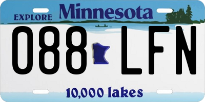 MN license plate 088LFN