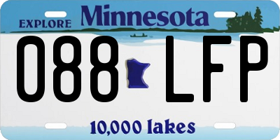 MN license plate 088LFP