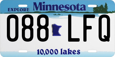MN license plate 088LFQ