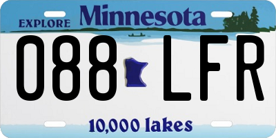 MN license plate 088LFR