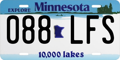 MN license plate 088LFS