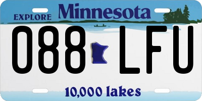 MN license plate 088LFU