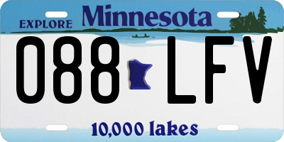MN license plate 088LFV