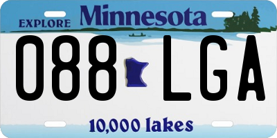 MN license plate 088LGA