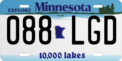 MN license plate 088LGD